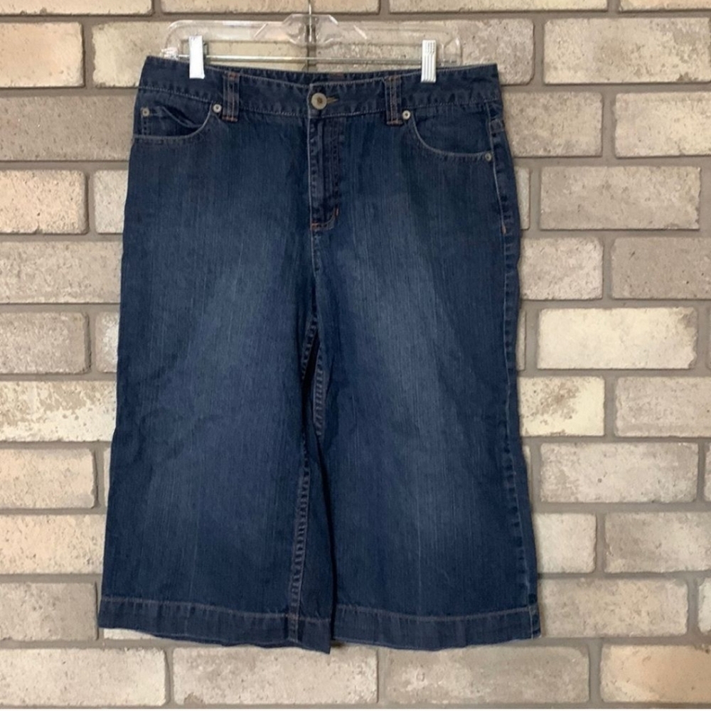 Liz Claiborne Wide Leg Cropped Trousers